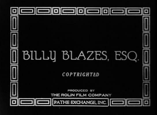 Billy Blazes, Esq.